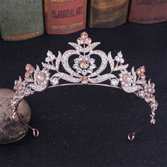 Women's Wedding Crystal Flowers Tiara