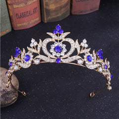 Women's Wedding Crystal Flowers Tiara