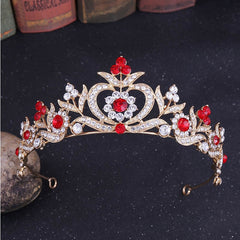 Women's Wedding Crystal Flowers Tiara