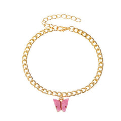 Bohemian Butterfly Pendant Anklet for Women