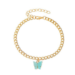 Bohemian Butterfly Pendant Anklet for Women