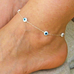 Bohemian Evil Eye Anklet