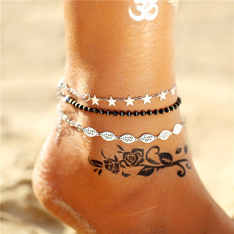 Charming Summer Boho Metal Women's Anklet