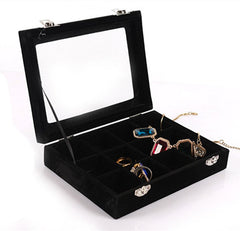 12-Grids Jewelry Organizer Box with Locks