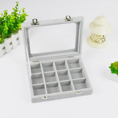 12-Grids Jewelry Organizer Box with Locks