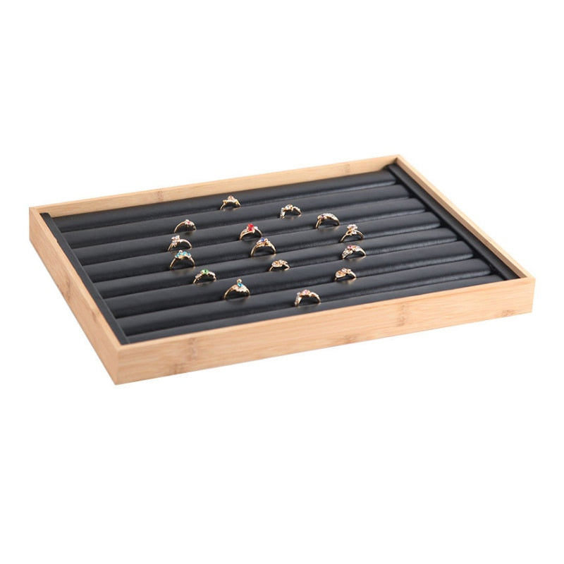 Wooden Rings Organizer Display