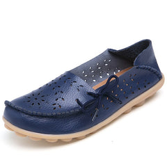 Women's Casual Summer Breathable Leather Loafers