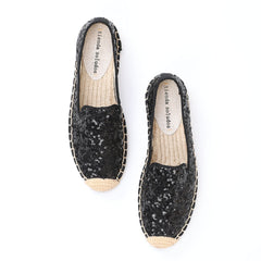 Flat Women's Espadrilles in Sequins