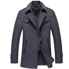 Thick Wool Coat for Men