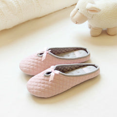 Lovely Women`s Slippers with Bow