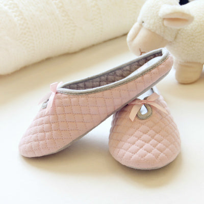 Lovely Women`s Slippers with Bow