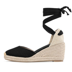 Women's Wedge Sandals with Ankle Strap