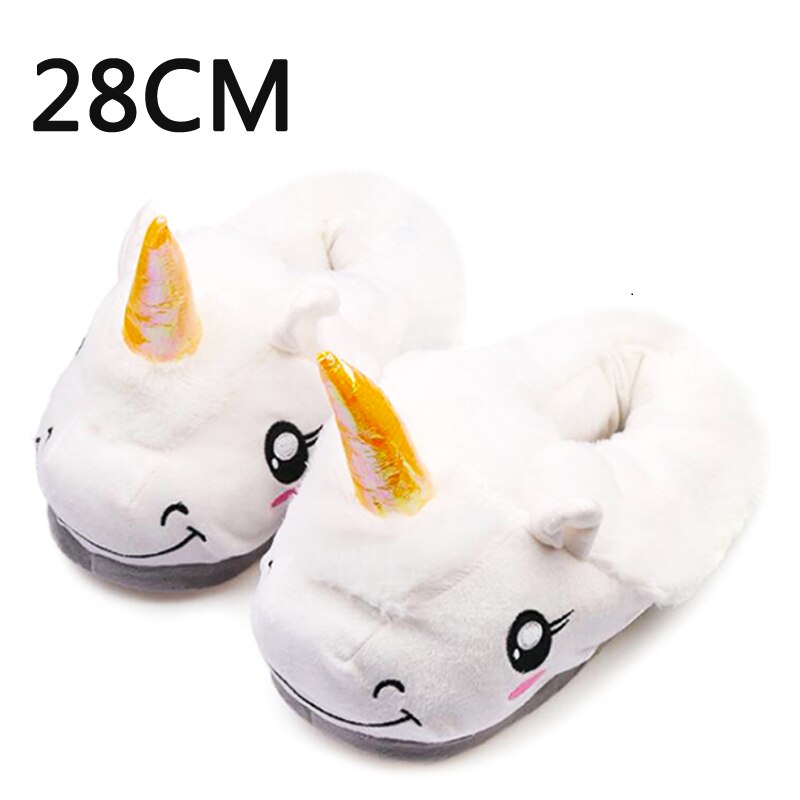 Cartoon Unicorn Plush Slippers