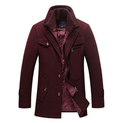 Men's Woolen Autumn Trench