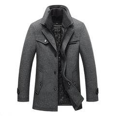 Men's Woolen Autumn Trench