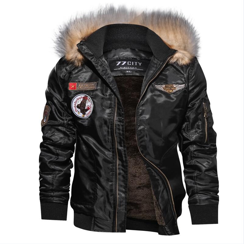 Fashion Winter Thickened Hooded Men's Coat