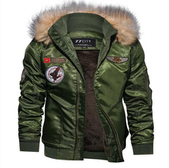 Fashion Winter Thickened Hooded Men's Coat