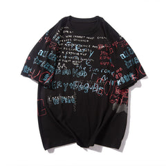 Men's Hip-Hop Style Graffiti Printed T-Shirt