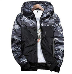 Men's Camouflage Print Windbreaker