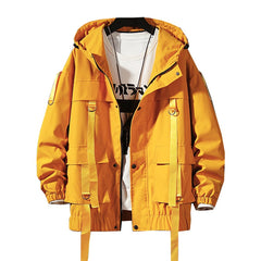 Harajuku Men's Bomber Jacket in Plus Sizes