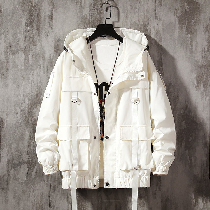 Harajuku Men's Bomber Jacket in Plus Sizes