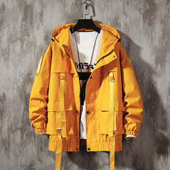 Harajuku Men's Bomber Jacket in Plus Sizes