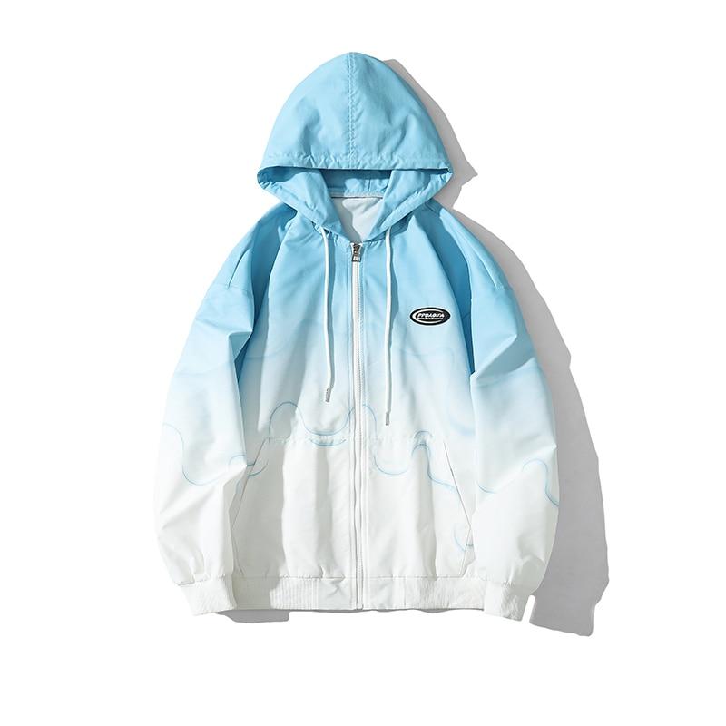 Colorful Patchwork Hooded Jacket for Men