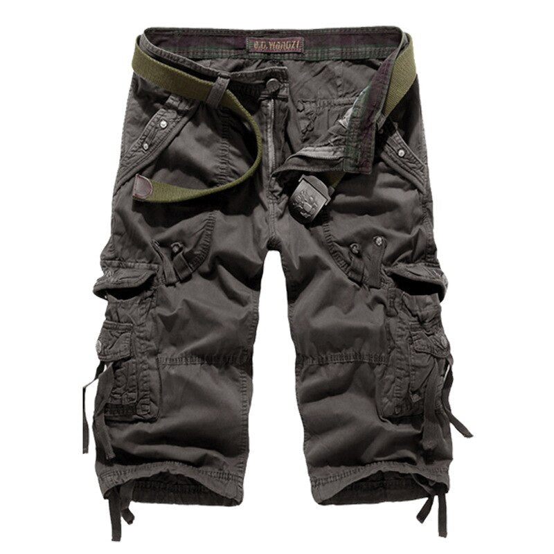 Men's Calf Length Casual Cargo Shorts