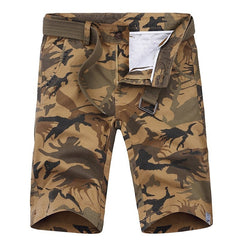 Camouflage Patterned Cargo Shorts