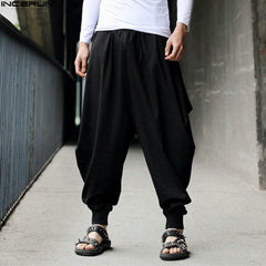 Boho Style Loose Cotton Men's Harem Pants
