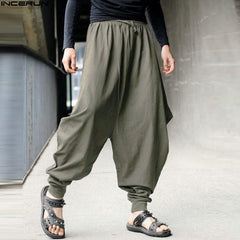 Boho Style Loose Cotton Men's Harem Pants