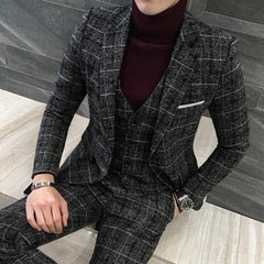 2 Pcs British Style Suit for Men