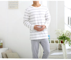 Men's Cotton Striped Casual Pajamas