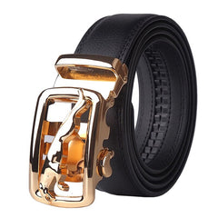 Automatic Buckle Cowhide Leather Belt