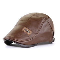 Men's Eco-Leather Newsboy Cap