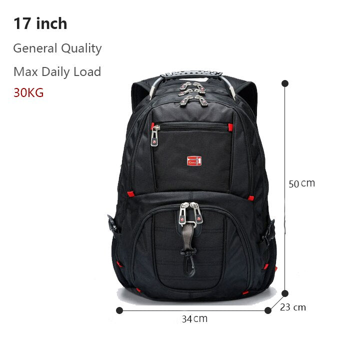 Men's Multifunctional Waterproof Backpack with USB Support