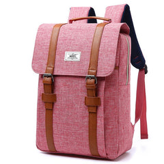 Preppy Style Casual Canvas Backpack