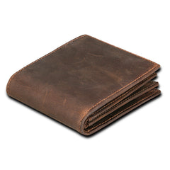 Men's Vintage Compact Genuine Leather Wallet