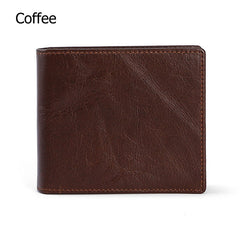 Men's Vintage Compact Genuine Leather Wallet