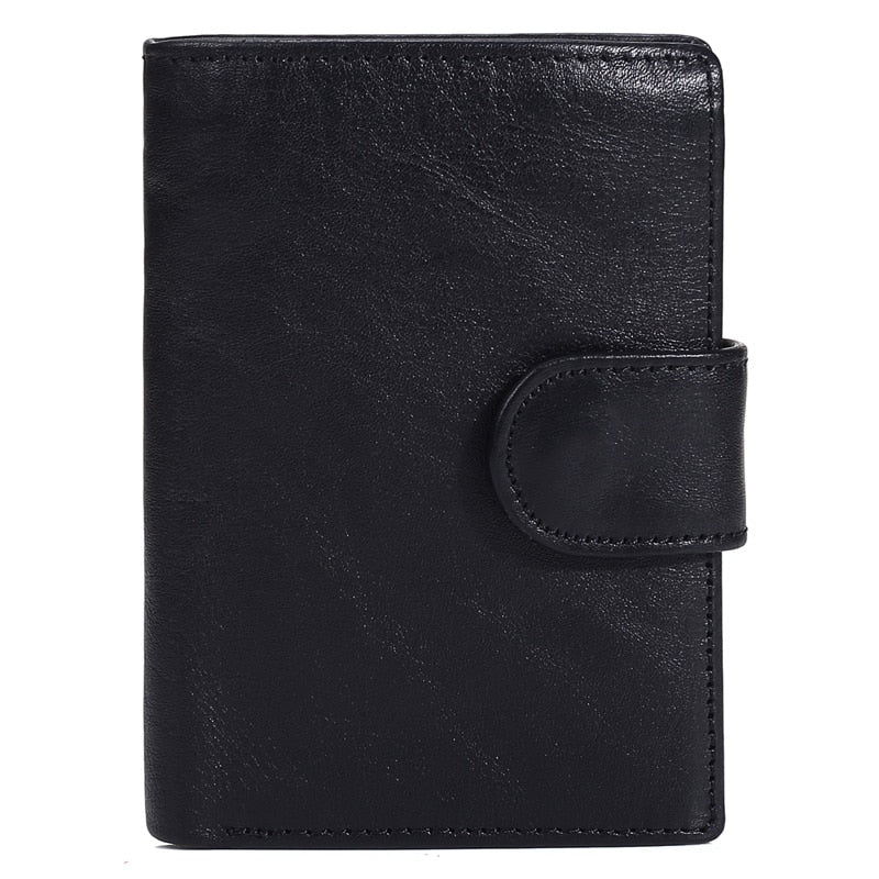 Vintage Bi-Fold Genuine Leather Wallet for Men