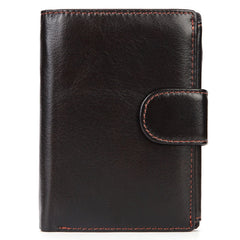 Vintage Bi-Fold Genuine Leather Wallet for Men