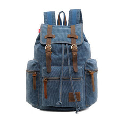 Men's Retro Canvas Drawstring Backpack