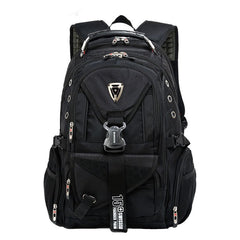 Men's Large Capacity Travel Backpack with Tactical Buckle