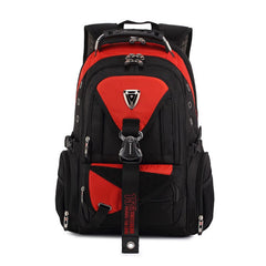 Men's Large Capacity Travel Backpack with Tactical Buckle