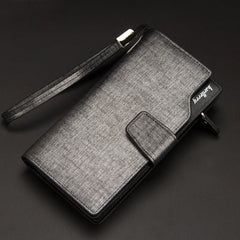 Men's Leather Zipper Wallet