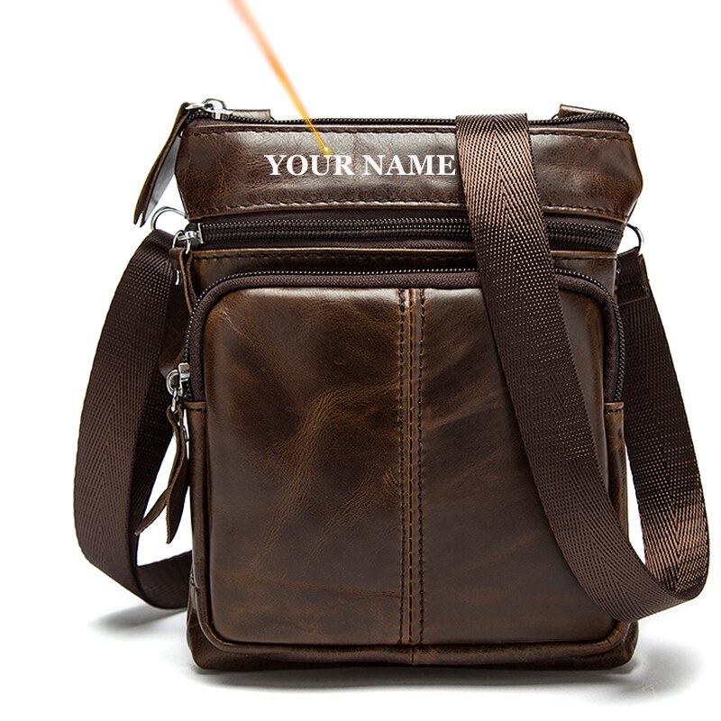 Men's Genuine Leather Crossbody Bag