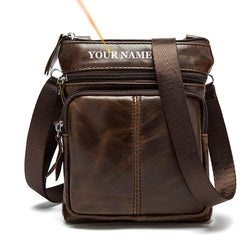 Men's Genuine Leather Crossbody Bag