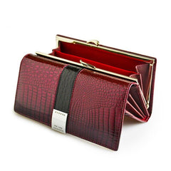 Women's Lacquered Leather Wallet
