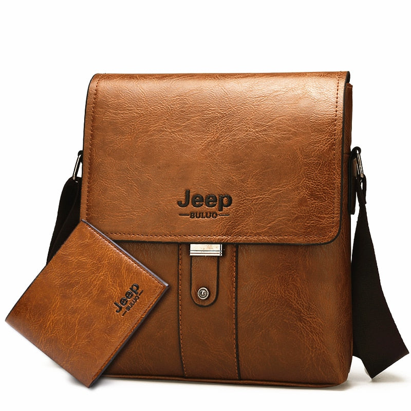 Men's Business Messenger Bag with Wallet