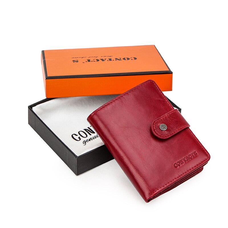 Women's Colorful Vertical Leather Wallet